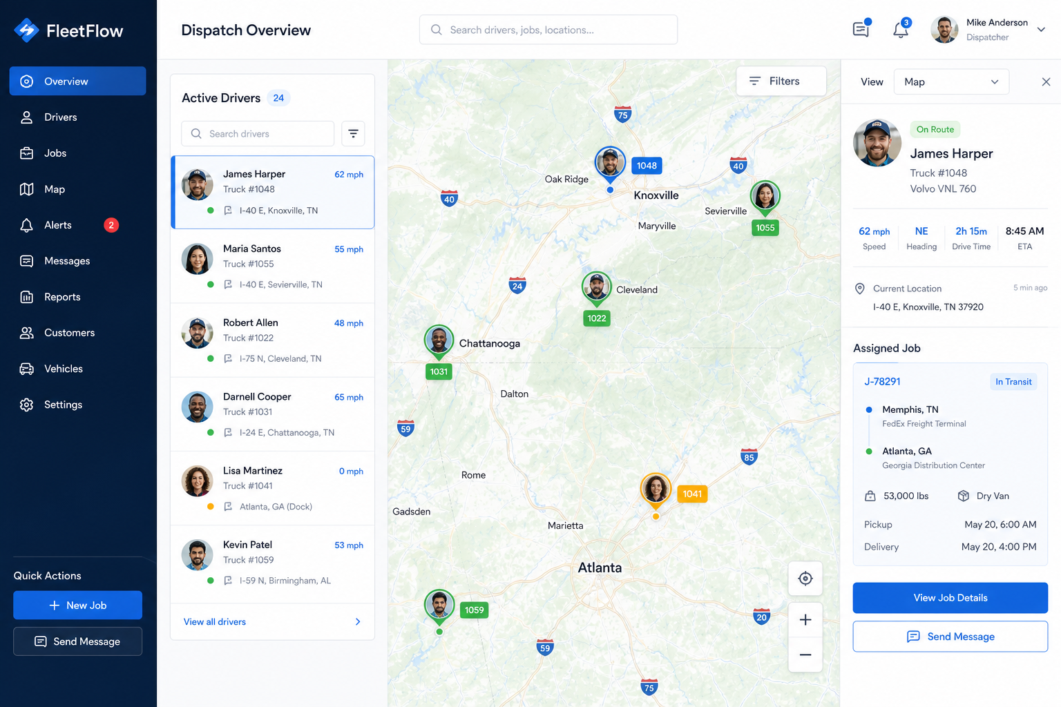 Dispatch and GPS tracking