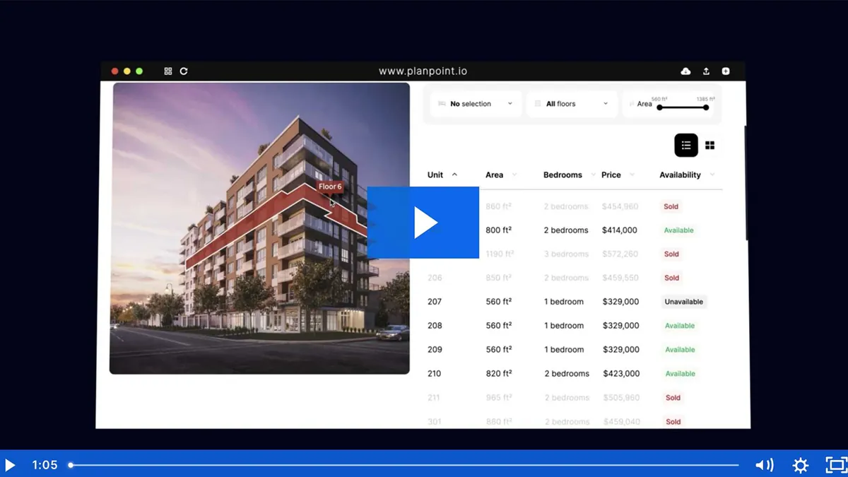 Real estate deal analysis software showing a multi-family property and unit details